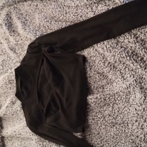 Shein SXY Mock neck cut out crop top